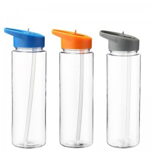 Sport Clear Plastic Water Bottles Wholesale Flip Sippy Cups