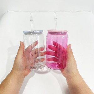 Reusable Plastic Cup Color Straw Cup Custom Size