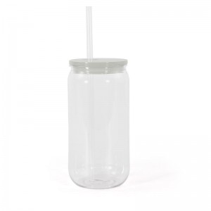 Daily Use Of Transparent Plastic Cup Plastic Straw Drink Cup