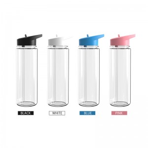 Sport Clear Plastic Water Bottles Wholesale Flip Sippy Cups