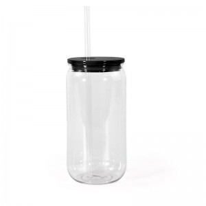 Daily Use Of Transparent Plastic Cup Plastic Straw Drink Cup