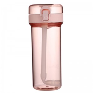 Plastic Cup Straw Cup Transparent Small Fresh Sports Water Cup