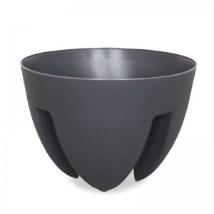 Pots de fleurs pour plantes de jardin en plastique, usine chinoise, conception personnalisée, vente en gros de pots en plastique noir, Standard ou personnalisé