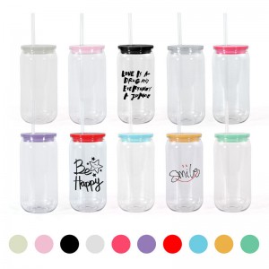 Daily Use Of Transparent Plastic Cup Plastic Straw Drink Cup