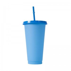 Color Changing Cup Large Capacity PP Plastic Cup Custom Logo Cup