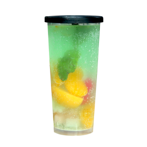 Creative Plastic Cup Clear Fruit Tea Cup Drink Cup