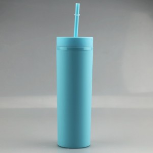 New Style Cup Matte Double Wall Plastic Sippy Cup