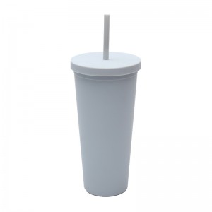 Wholesale High Quality Plastic Cups Custom Color Straw Cups