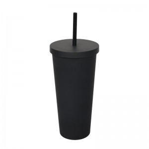 Wholesale High Quality Plastic Cups Custom Color Straw Cups