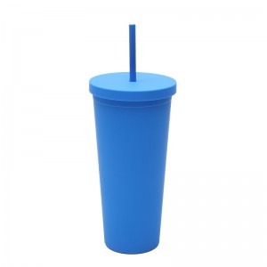 Wholesale High Quality Plastic Cups Custom Color Straw Cups