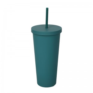 Wholesale High Quality Plastic Cups Custom Color Straw Cups